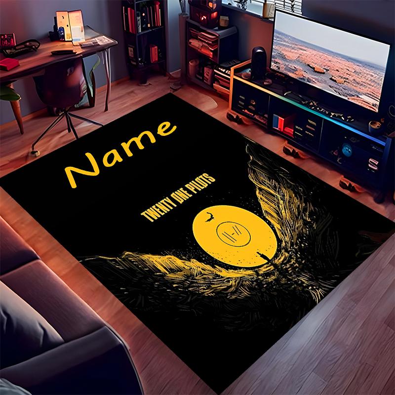 Custom personalization twenty one pilots Print Area Rug - Soft, Washable Non-Slip Indoor Mat,Living Room,Home&Office Decorative Rug