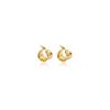 Huinai Same Exaggerated Fashionable Metallic European and American Earrings