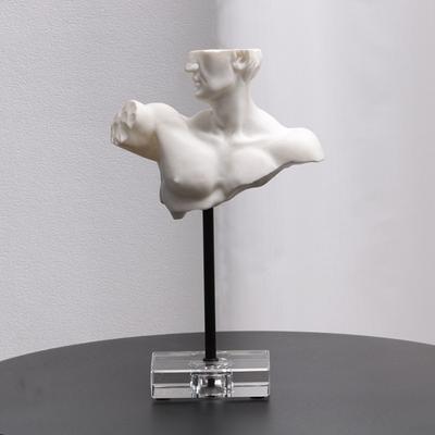 Nordic Light Luxury Half-length Figure Sculpture Ornaments Model Room Living Room Window Man Statue Entrance Decorative Art