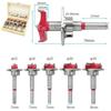 Hinge Bore Drill Kit with Carbide-Tipped 15-35mm Countersink Bits - Precision Woodworking Tool for Flat-Head Hinge Holes