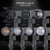 NEEWER Magnetic Flash Adapter Ring for Q3 Strobe Square Head To Round Head Silicone Dome Diffusion Color Gel and Waterproof Carry Case Flash, Adapter,