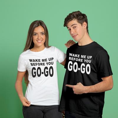WAKE ME UP BEFORE YOU GO GO T-Shirt Wham! George Michael Top Kostüm 80er