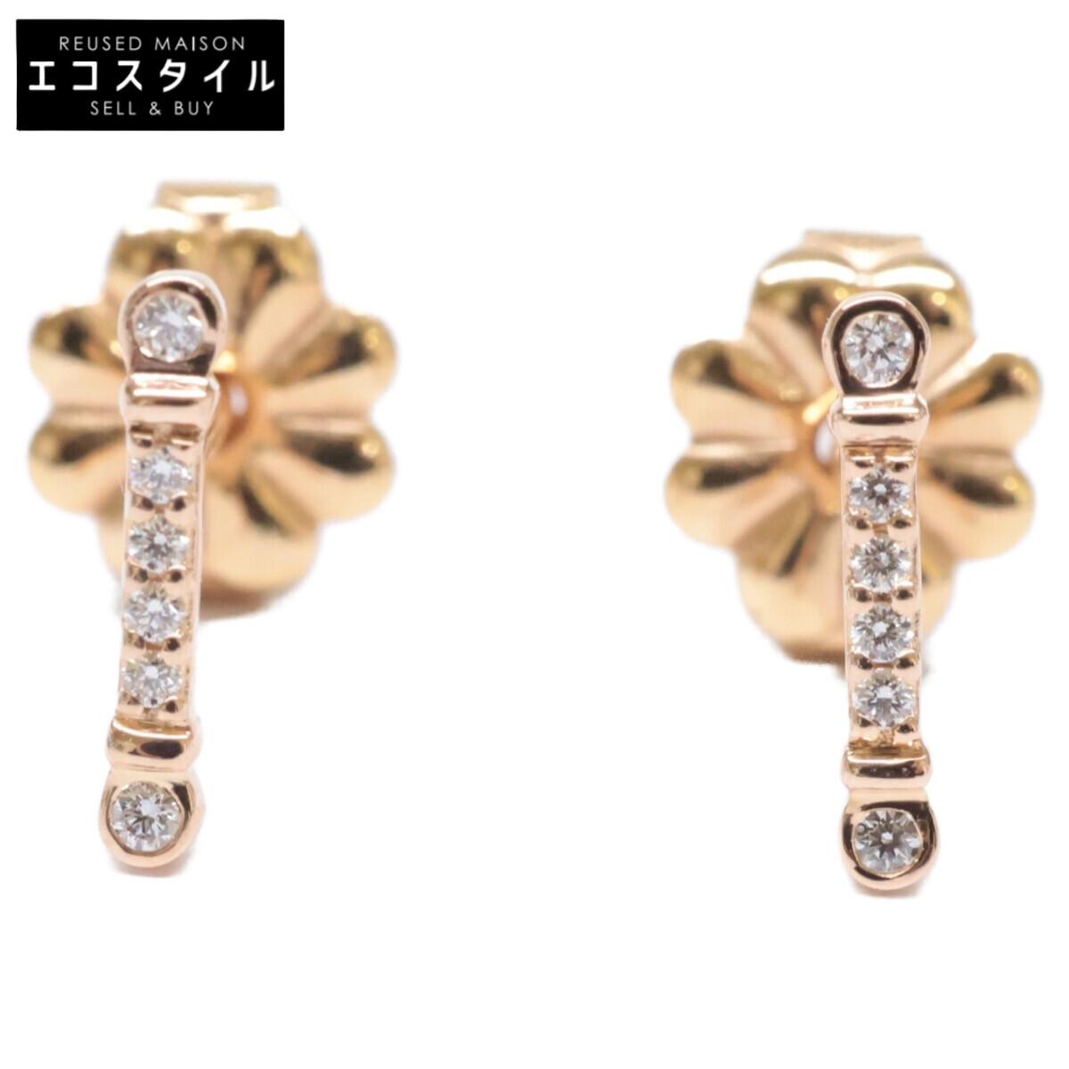 

TIFFANY&Co. 750 Diamond Fleur-de-lis Stem earring Yellow GoldUsed