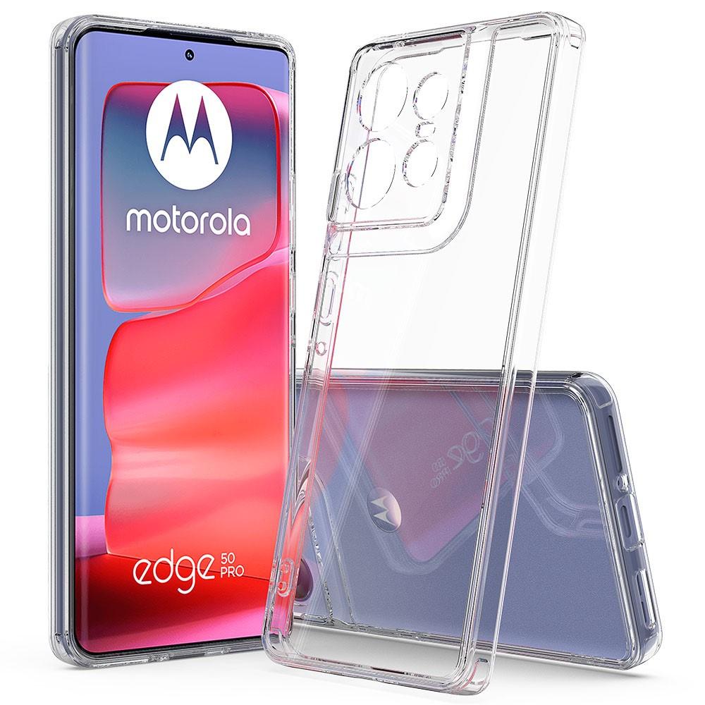 Case for Motorola Edge 50 Pro 5G, Fusion Hybrid, Clear