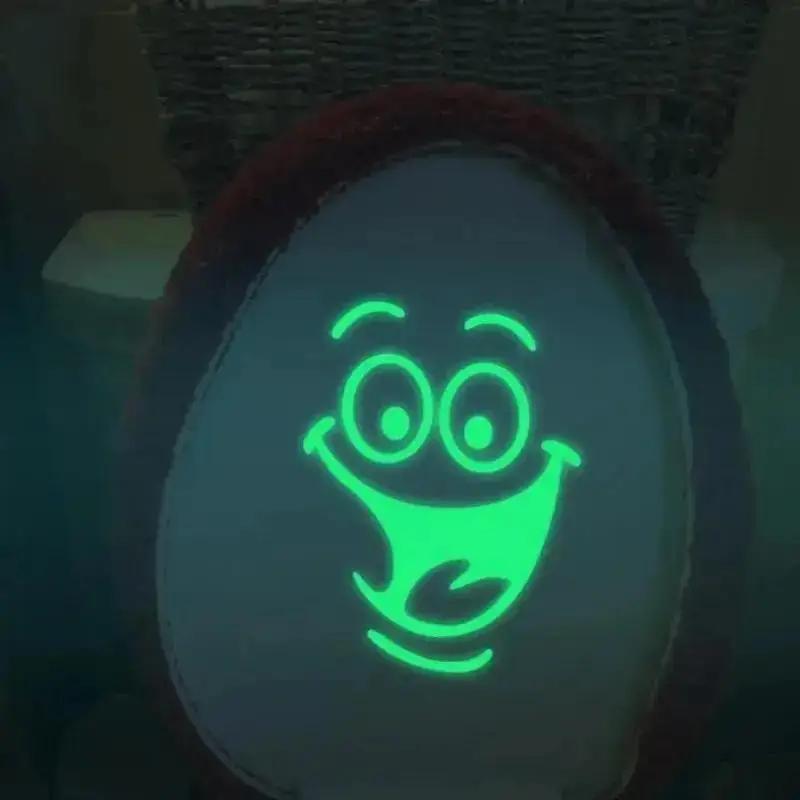 Household Portable Supplies Funny Luminous Bathroom Wall Stickers Home Decor Glow In The Dark Toilet Stickers Accessories