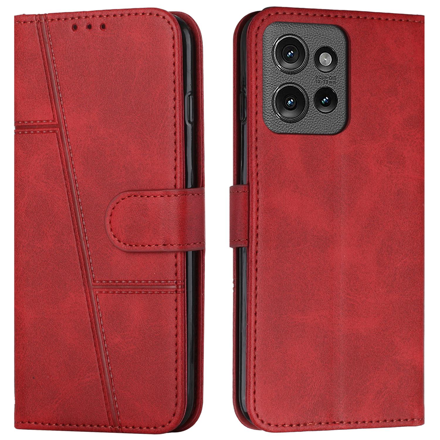

For Motorola Edge 50 5G Case Stand Flip Protective Leather Phone Cover C