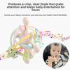 Baby Manhattan Clutch Ball Soft Glue Rattle Bed Bell Grinding Tooth Glue Soothing Bite Music 0-3 Years Old Baby Toy