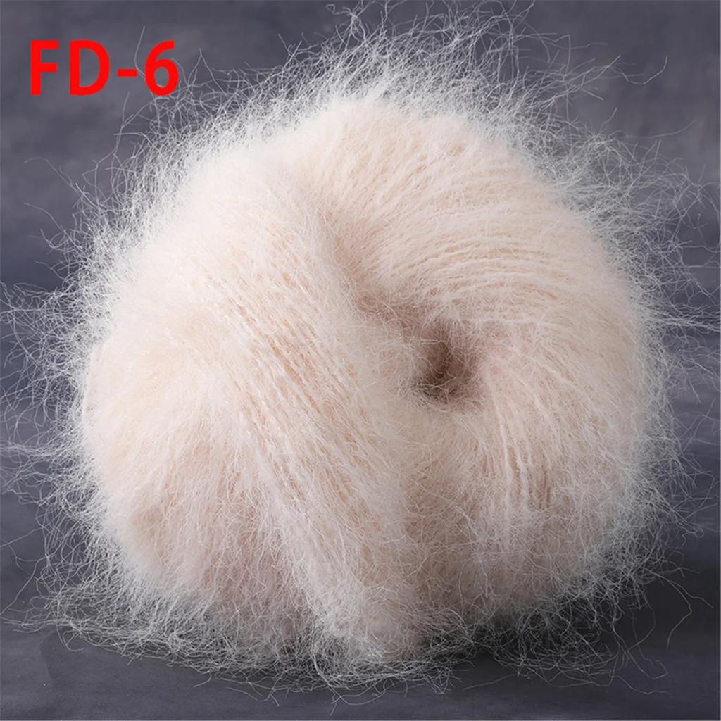 Worsted Faux Long Plush Mink Velvet Cashmere Yarn For DIY Knitting And Crocheting Long Plush Thick Crochet Yarn 1pc 190m 1.76oz