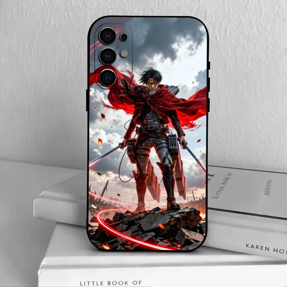 A-Attack Titan  Phone Case For Samsung S25,S24,S21,S22,S23,S30,Ultra,S20,Plus,Fe,Soft Silicone Black Cover