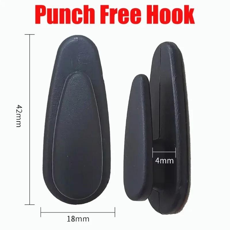 Mini Car Hooks Automatic Dashboard Hanging Strong Adhesive Hooks Car Interior Cable Organizer Storage Hanger Auto Home Dual-use