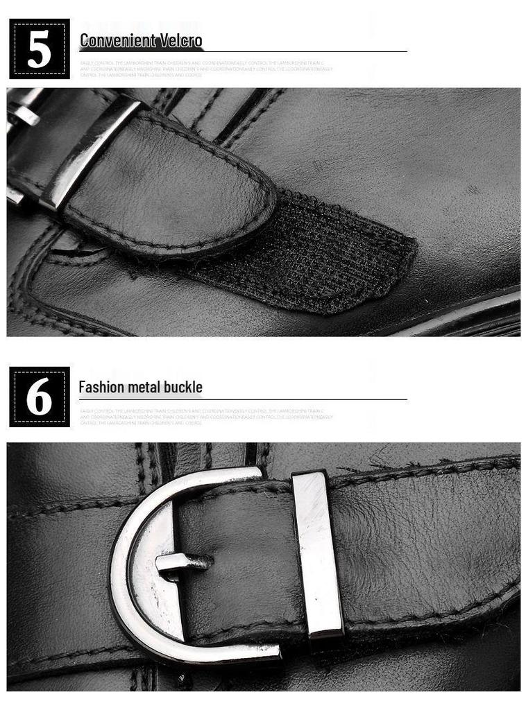 Men's Casual Business Crocodile Leather Shoes - Breathable Cowhide for Spring & Autumn