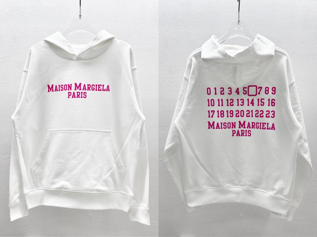 Autumn/Winter Cotton Terry Casual Hooded Sweatshirt - MM6 Minimalist Hoodie