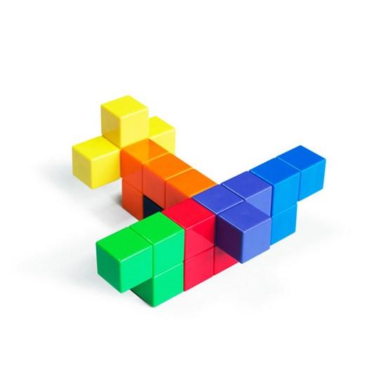 Magic Cube Cubo Magnetisk Soma Cube 2 brikker / Puslespillkort ikke inkludert, Koreanske populære puslespill