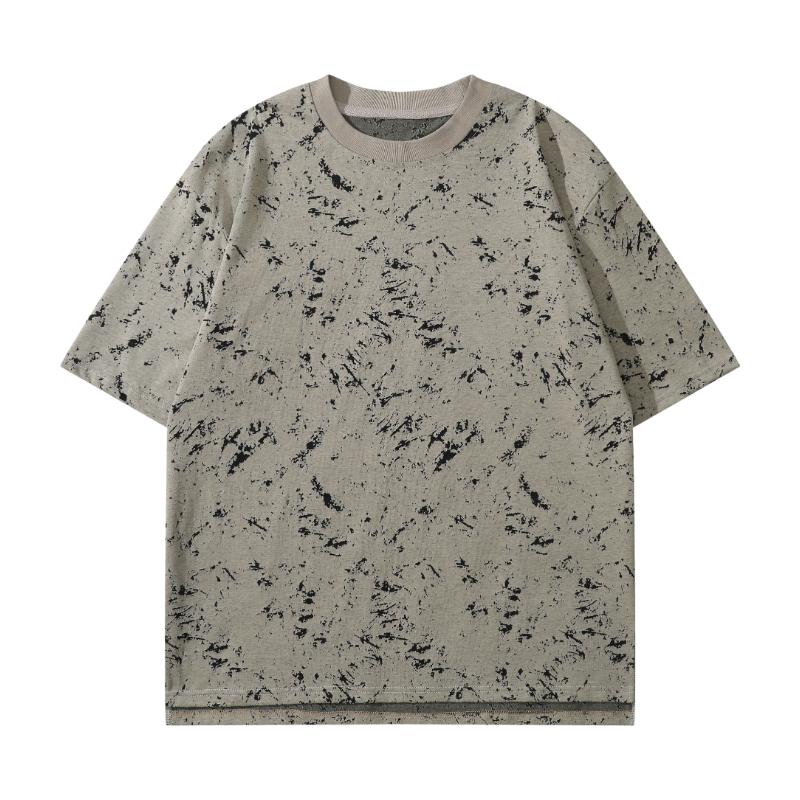 Short-sleeved T-shirt For Men, Mercerized Cotton Round Neck Half-sleeved T-shirt, Loose And Versatile Casual Top