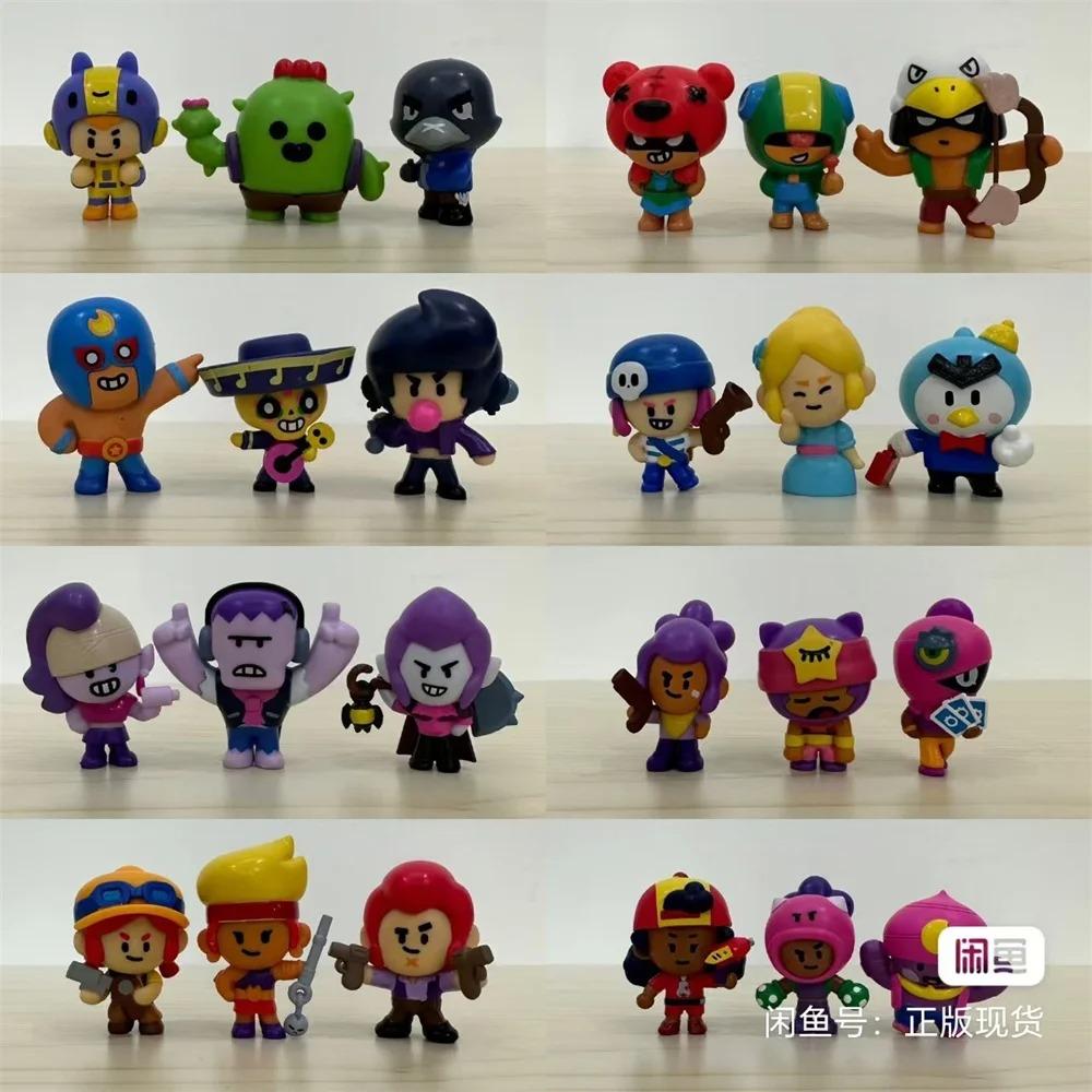 1pcs Original Supercell Heros Leon Crow Spike Collectible Figures Series 1 License Ultra Rare Gold Silver Collection Toy Gifts