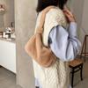 Pouch Handbag Plush Underarm Bag Solid Color Shoulder Bag Women Crossbody Bag Koran Style Handbag