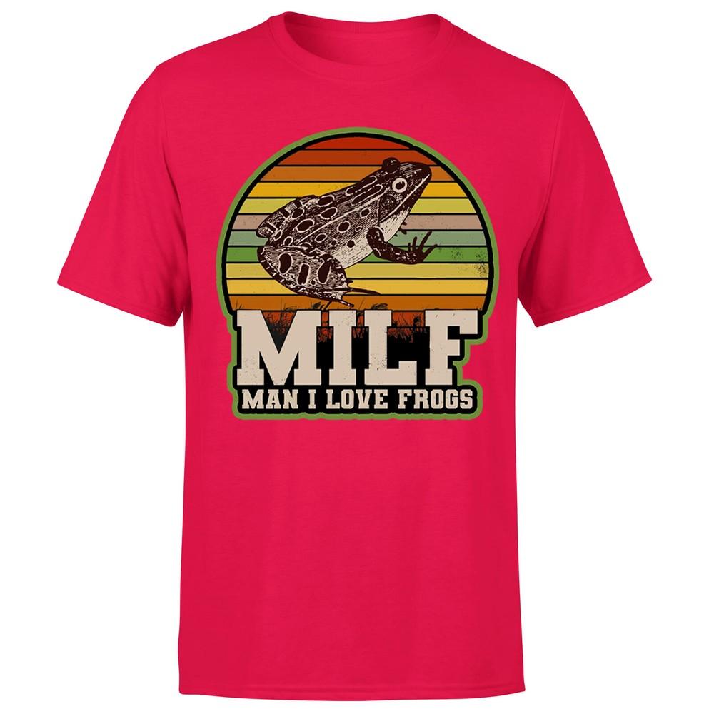 Amphibian Vintage Milf Unisex I Love Frogs Unisexs TshirtP1OrA