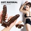 Zwei-zinkiger Simulations-Dildo Anal-Plug Masturbationsgerät Weiblicher Hinterhof Anal-Plug Dildo Erwachsenenprodukte