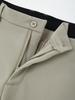 IKALOOK Flap Pocket Elastic Waist Fleece Cargo Pants Dpt108