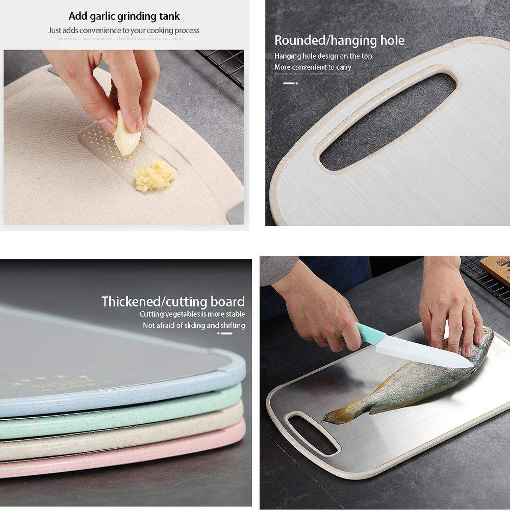 304 Edelstahl Schneidebrett Schimmelresistent Heimküche Lebensmittel Ergänzungspaneel Obst Rollnudel Schneidebrett Teigbrett