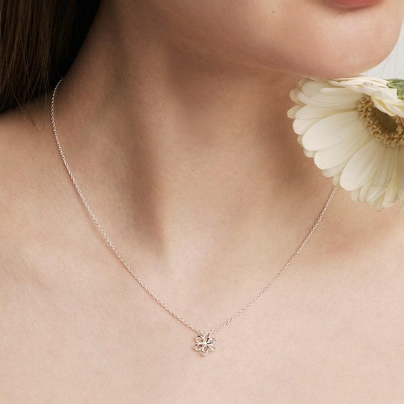 Hei [sv925] dandelion pendant necklace