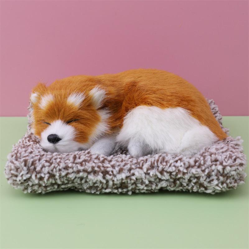 Simulated Kitten Meow Bamboo Charcoal Deodorizing Plush Cushion for Car & Home Decoration