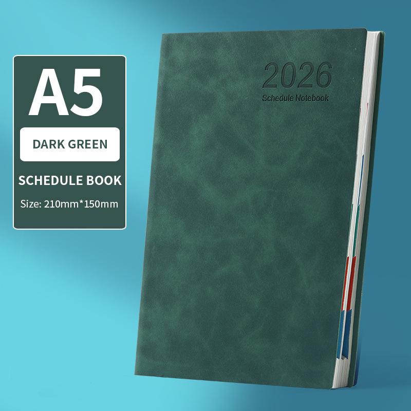 2026 Английский международный планер: Годовой календарь и блокнот для повышения эффективности работы A5