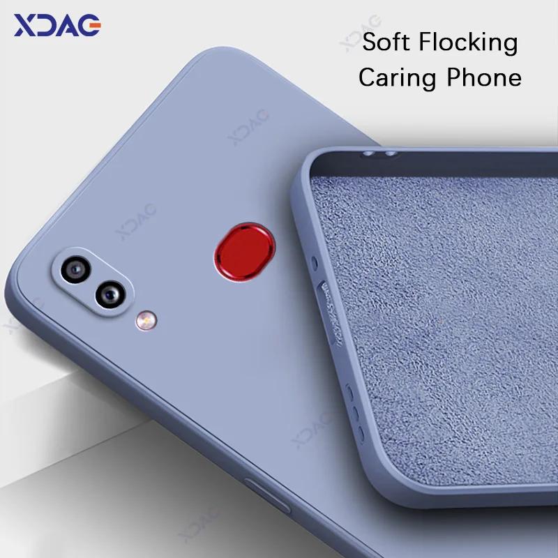Quadratische Flüssigsilikonhülle für Samsung Galaxy A10S M10S SamsungA10S SamsungM10S Vollständig weicher Schutz Handyhülle Taschen