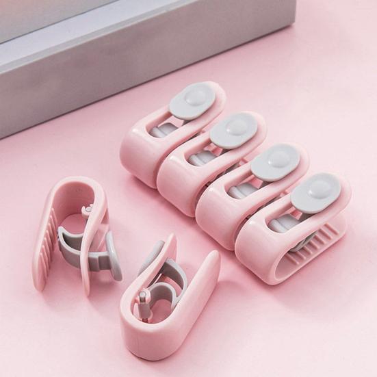 6 Pcs Quilt Clips Non-slip Needle-free Flexible No Pins Duvet Gripper for Blankets