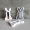 Easter Bunny Chocolate Bracket Silicone Mold DIY Gypsum Rabbit Shape Cash Gift Box Plugin Decorative Resin Mold Crafts Casting