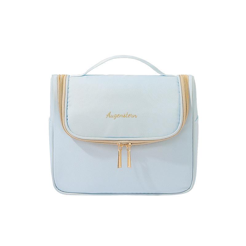 

Handheld Makeup Bag Large Capacity Travel Cosmetic Organizer With Sealing For Outdoor Use синий