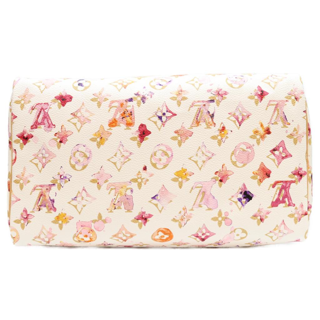 LOUIS VUITTON 2008 model M95751 Monogram Watercolor VVN Speedy 30 Boston Backpack Boston bag Bron (White)Used