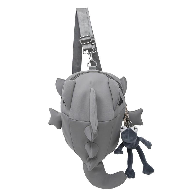 Dinosaur Shark Cartoon Backpack For School Boys Girls With Lightweight Nylon Design