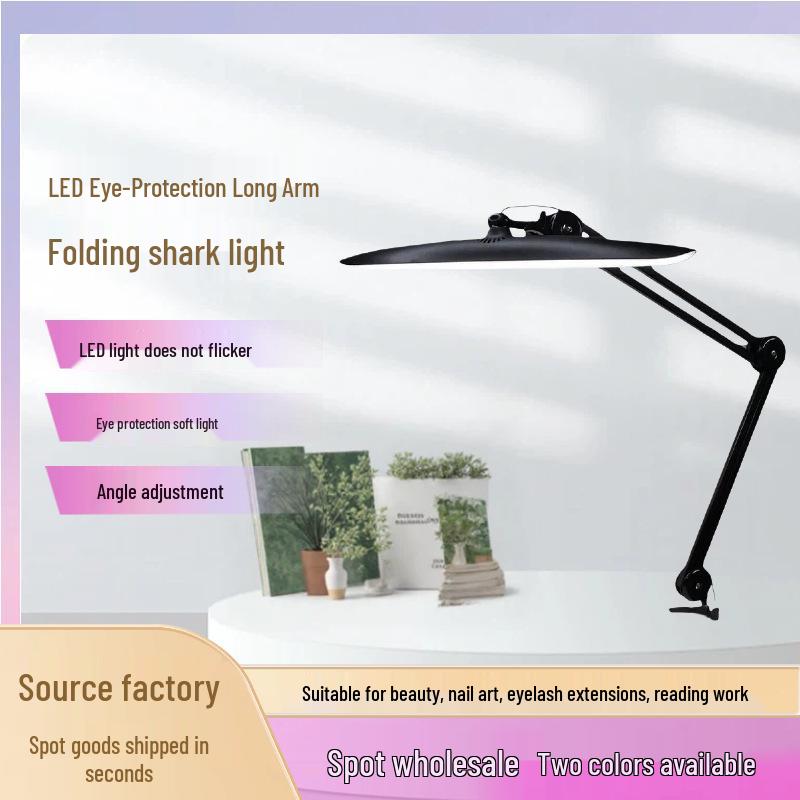 Folding Clip-on LED Desk Lamp: Eye Protection for Study, Manicure, Eyelash Extension, Tattoo, and Beauty Lighting
