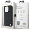 BMW Bmhcp16X23Rcgpk Iphone 16 Pro Max    6.9 Czarny/Black Hardcase Sign Leather Crossing Lines Pattern