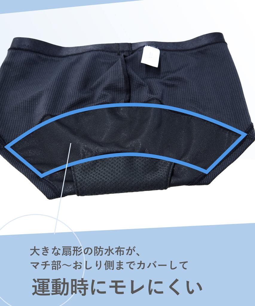 Blue 3D Sanitary Shorts To Get Stuffy and Slip For Sports Sweat Quick Drying Antibacterial and Odor Resistant HSY400 BL [Ceda X/Wacoal] [Resistant
