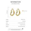 WOSTU 925 Sterling Silver Hollow Heart Love Stud Earrings Shiny Simple Earrings For Women Fashion Silver Jewelry CQE1174