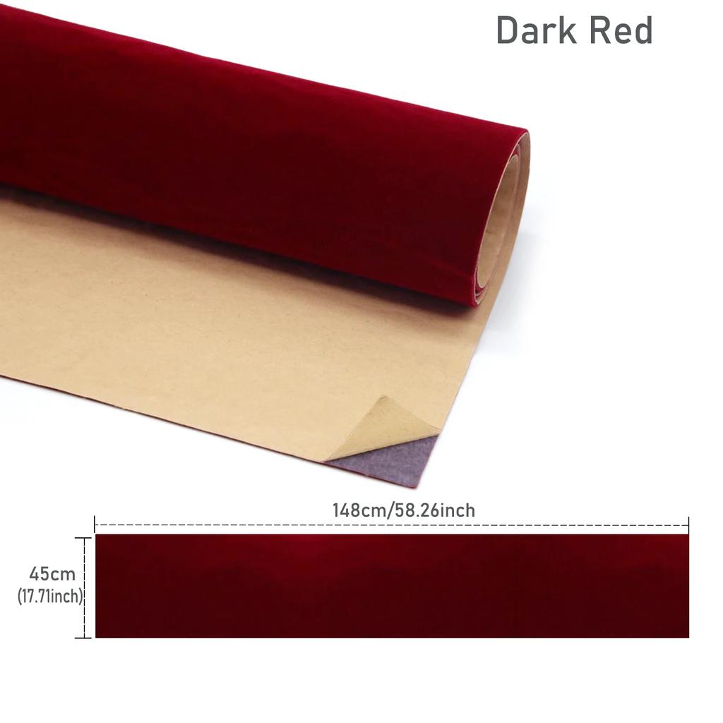 1/2/3 Roll Self-Adhesive Velvet Flock Liner 45x148cm, Multi-Color Contact Paper for Jewelry Box Lining, Drawer & Craft Projects
