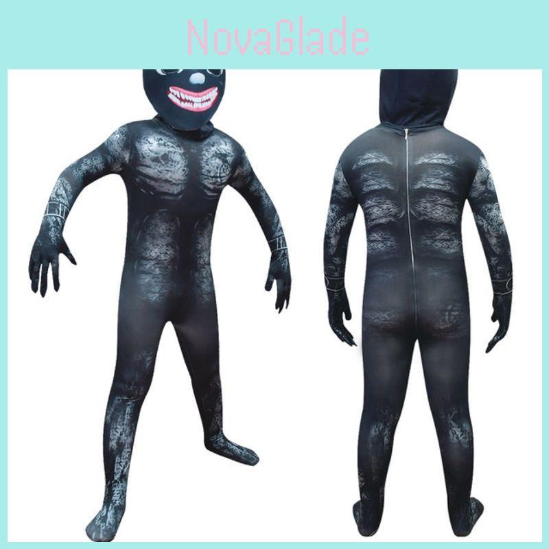 Scary Cartoon Cat Cosplay Costume Suit Perfect For Halloween Party And Theme Activities!