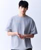 ADERNM Double Stitch Neck Binding Minimalist T-Shirt Gray