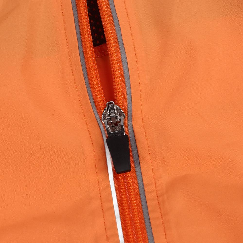 Windproof Men Cycling Jacket Orange Running Jacket Men Durable Mountain Bike Jacket  Evening Riding