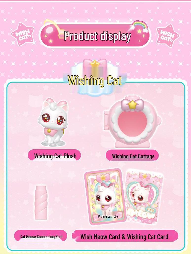Beautiful Kitten Plush Toy Princess - Wish Meow Meow Birthday Gift for Girls