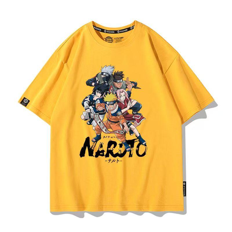 Men's Naruto Anime Graphic T-Shirt, Sasuke Uchiha & Pain Akatsuki Oversized , Summer Loose Fit Casual Streetwear for Boys&Girls