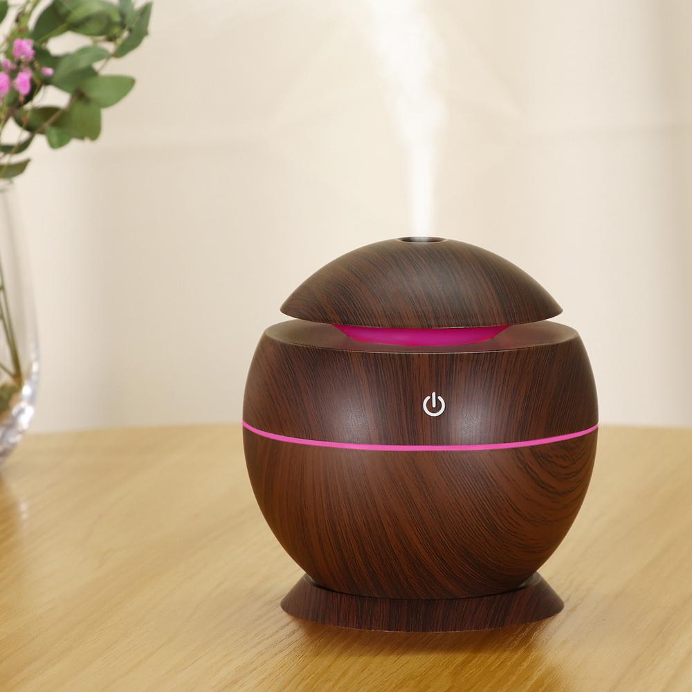 130ml Air Humidifier USB Air Diffuser Ultrasound Air Humidifier Essential Oil Aromatherapy Machine with Seven color
