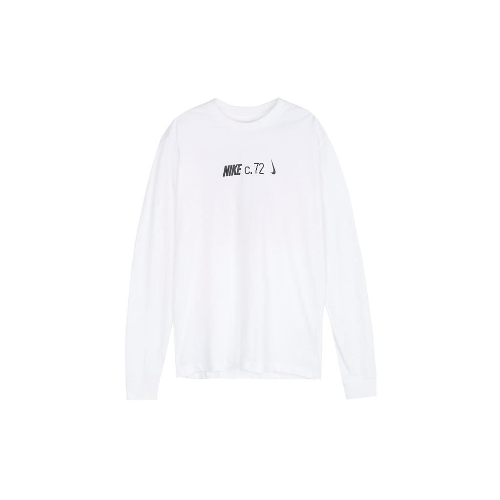 Nike Sportswear Logo Patch Long Sleeve T-Shirt Men Tops White DZ2897-100