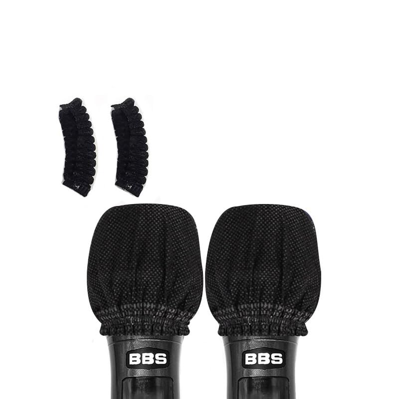 

lulubelle Disposable Microphone Covers, Non-Woven Fabric, Noise Reduction, 100 Pieces, Black