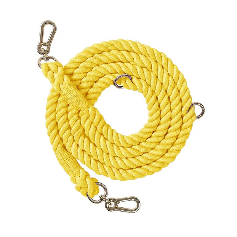 Dog Leash Handmade Braided Rope, 250cm Strong Cotton Rope Dog Leashes Heavy Duty Leash for Small Medium Large Dog Walks Training