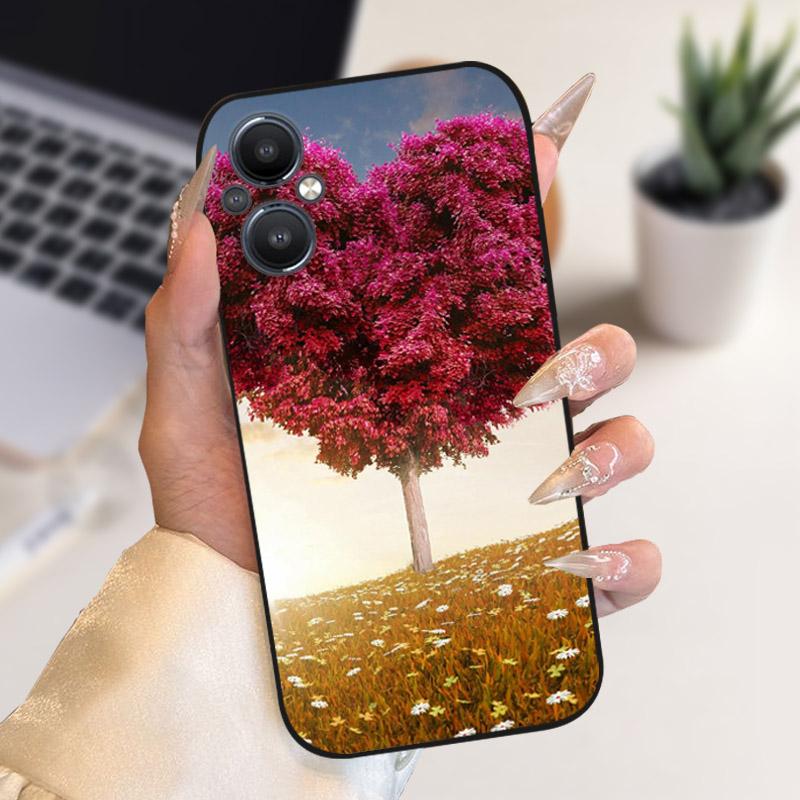 For Oppo Reno 7 8 Lite Reno7 Z 5G Case F21 Pro 5G CPH2341 Stylish Painted Cover Soft Silicone TPU Phone Cases For Oppo A96 5G