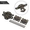 Cabinet Latches Hinge Bronze Cabinet Easy Installation Hasp Retro Design Antique Bronze Buckle Vintage Hardware