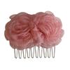 Mist Veil Rose Shadow Hair Comb: Elegant, Stylish Updo Accessory